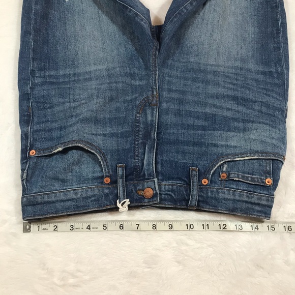 NWT MADEWELL bermuda denim shorts medium wash 28 - Picture 14 of 16